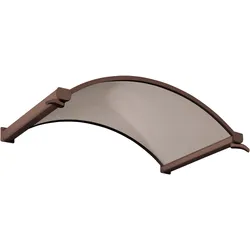Gutta Rundbogenvordach NO braun 6mm, bronce