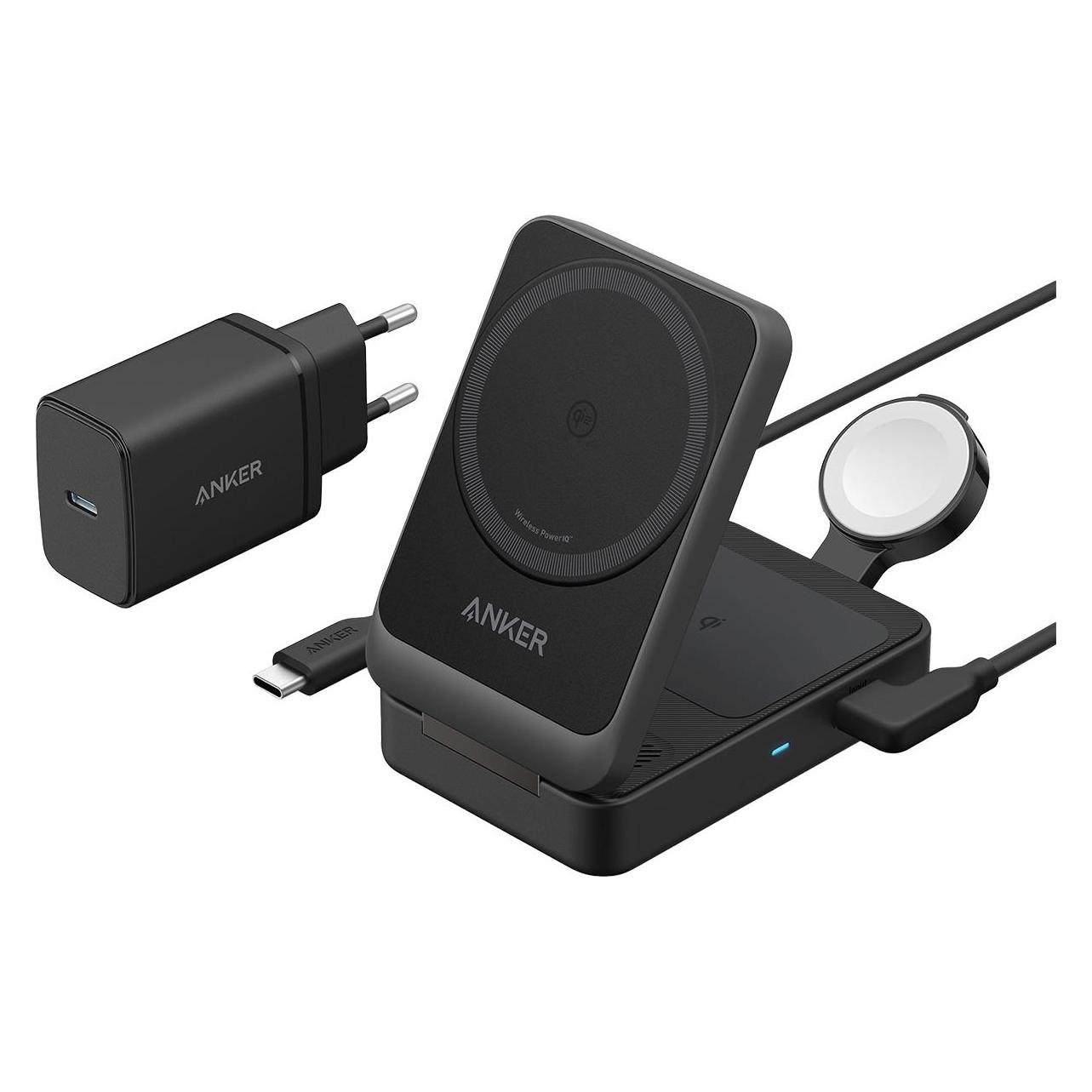 Anker MagGo 3-in-1 Foldable Wireless Charging Station (15 W) (B2557311)