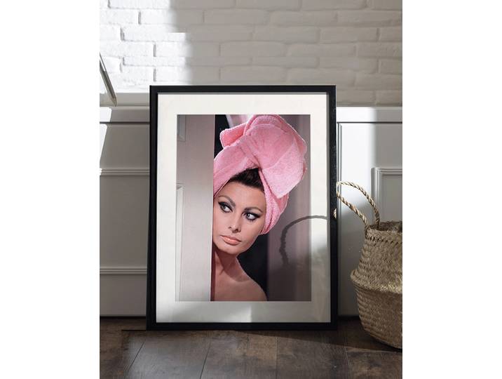 Kunstdruck Sophia Loren Arabesque Abdeckung: Acrylglas Rahmen: Buche, lackiert Multicolor 43 x 53cm