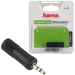 Hama Adapter 3,5mm Klinken-Stecker - 6,3mm Klinken-Kupplung Stereo