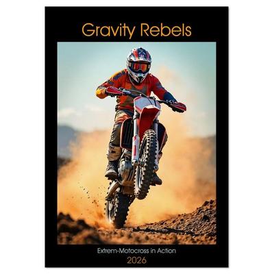 Gravity Rebels - Extrem-Motocross in Action (Tischkalender 2026 DIN A5 hoch), CALVENDO Monatskalender