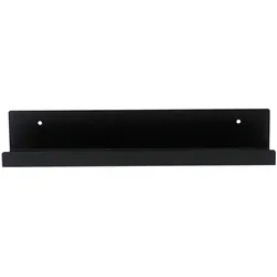Wandregal Jill aus Metall, modern, Schwarz, 50 cm, pulverbeschichtet für dein Zuhause