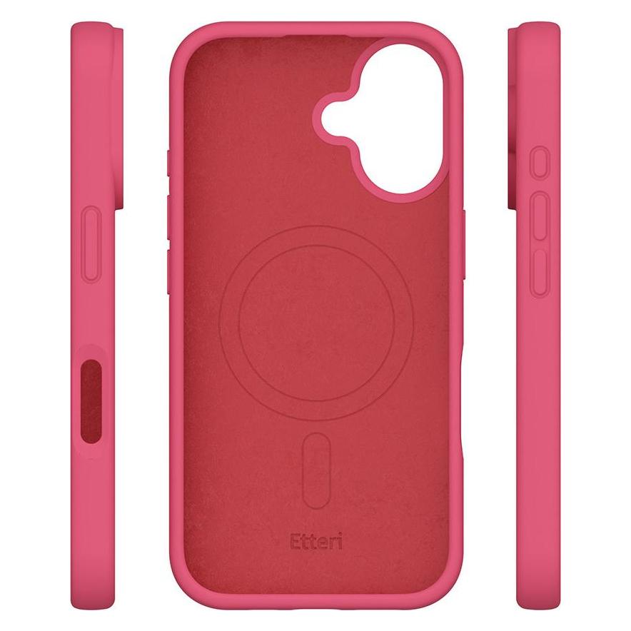 Etteri Silicone Mag case for iPhone 16 Plus 6,7" raspberry (Apple iPhone 16 Plus) (54231824)