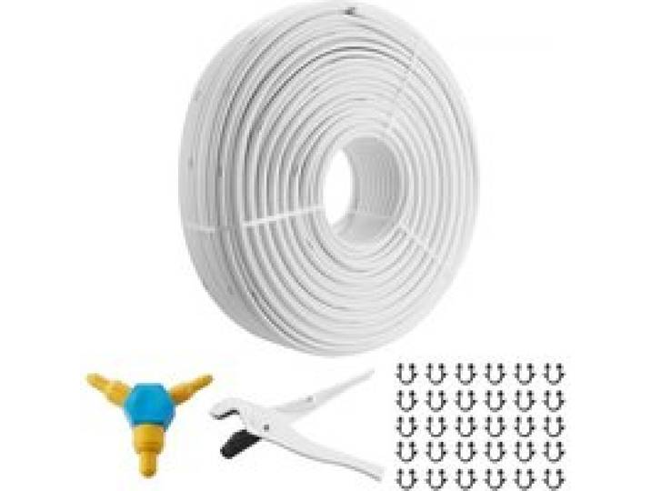 VEVOR aluminium composietbuis aluminium meerlaagse composietbuis 300 m witte PEX-buis aluminium meerlaagse composietbuis MV-buis meerlaagse buis ideaal voor vloerverwarming en radiatoraansluiting aluminium composietbuis