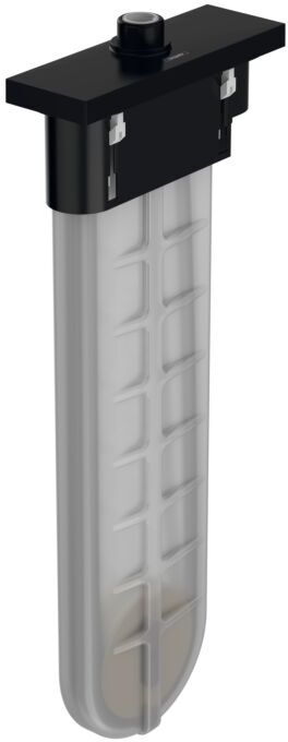 Hansgrohe sBox Wannenrandset 28010670 mattschwarz, eckig, für Wannen- und Fliesenrand