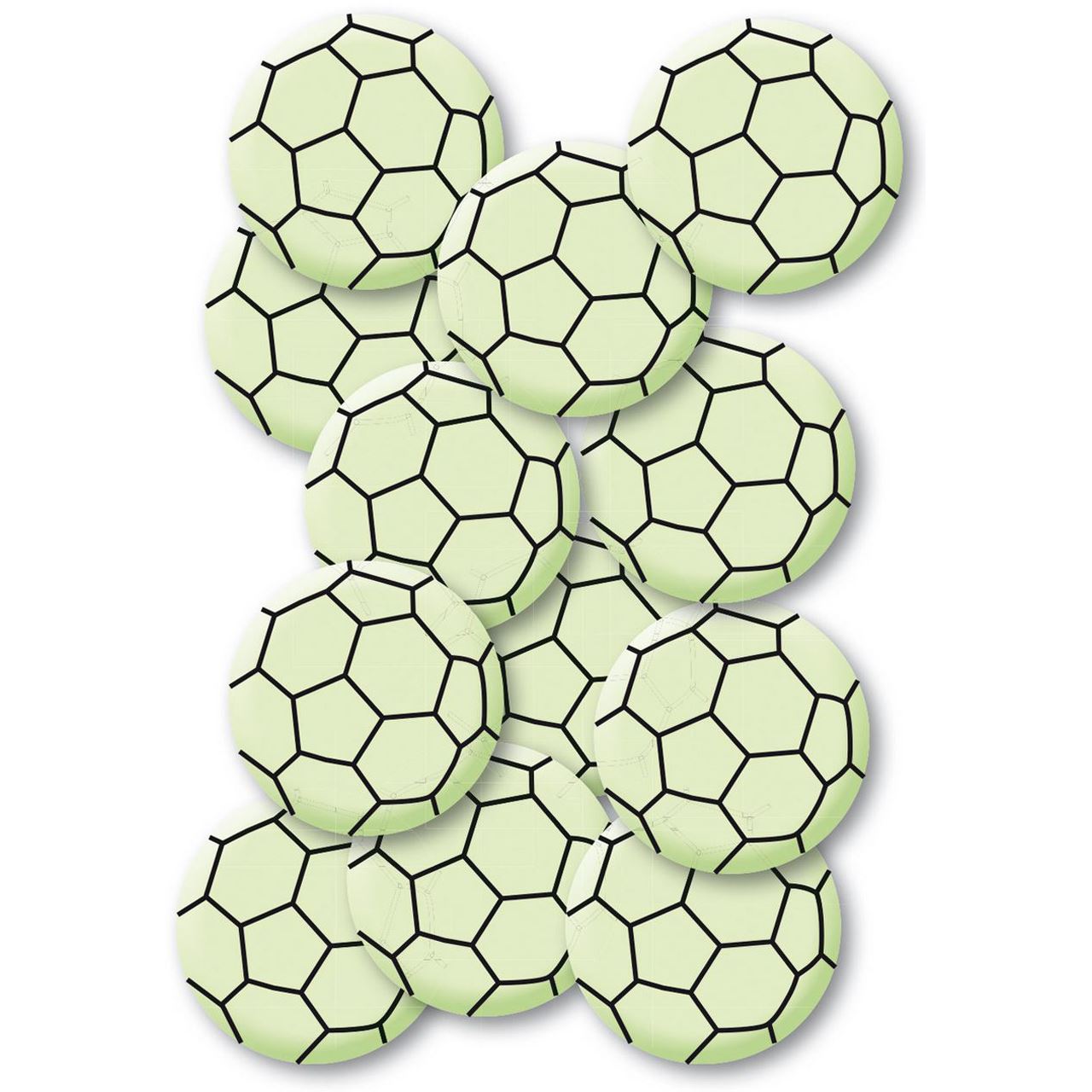 Herma Leuchtsticker Fussball Mini