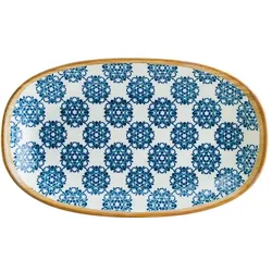 12 x Bonna Lotus Gourmet Platte oval 24x14cm