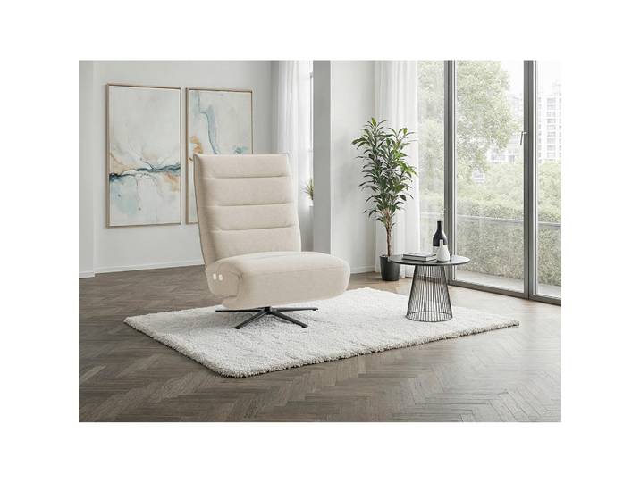 Sit & More Relaxsessel EVE E, Sand, Metall, 80x109x98 cm, Liegefunktion, Herz-Waage-Funktion, Sitzfläche 360° drehbar, Wohnzimmer, Sessel, Relaxsessel