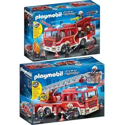 PLAYMOBIL® City Action 2er Set Leiterfahrzeug + Rüstfahrzeug