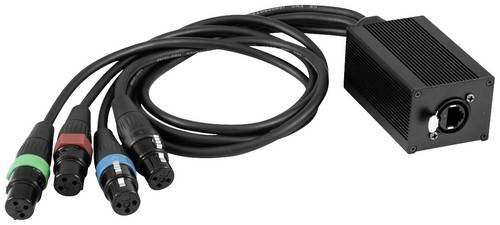 Eurolite DNK-2 DMX Kabel [1x RJ45-Buchse - 4x XLR-Buchse 3 polig]