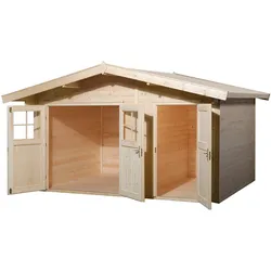 Weka 28 mm Gartenhaus 261 Gr. 2 (400 x 295 cm) - 50 % Rabatt auf Dacheindeckung