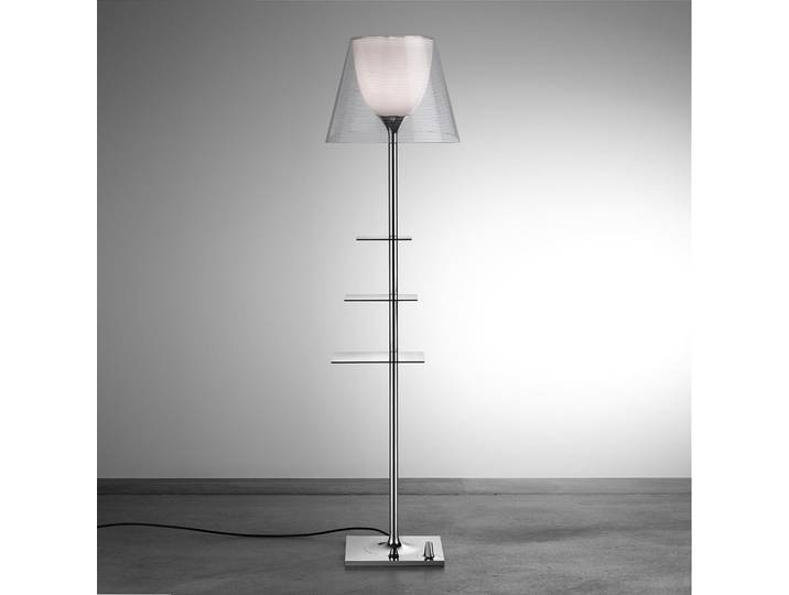 Bibliotheque National Lampadaire Transparent - Flos BIBLIOTH.NAT - Salon / séjour - Design - Métal - Avec abat-jour