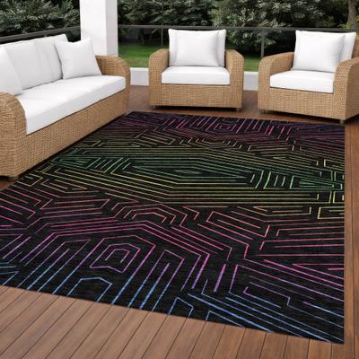 Addison Rugs Machine Washable Indoor/ Outdoor Modern Ulm Chantille Rug