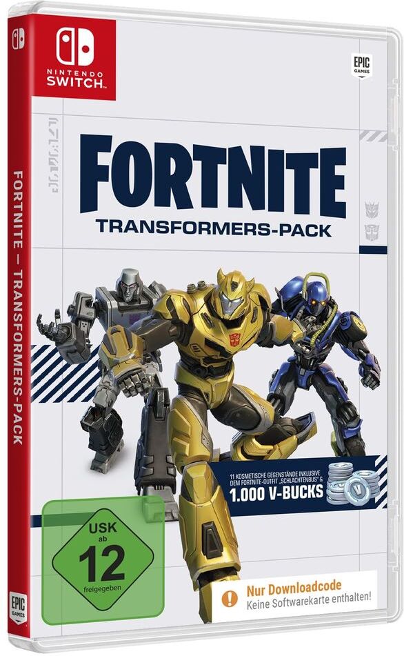 EPIC GAMES Spielesoftware "Fortnite Transformers Pack", transparent (weiß, neutral), Nintendo Switch, Spielesoftware, Spielesoftware