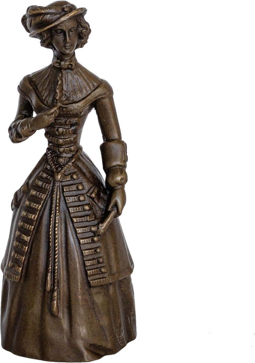 Handgemaakt bronzen sculptuur van een vrouw voor woondecoratie, Hoogte: 14 cm