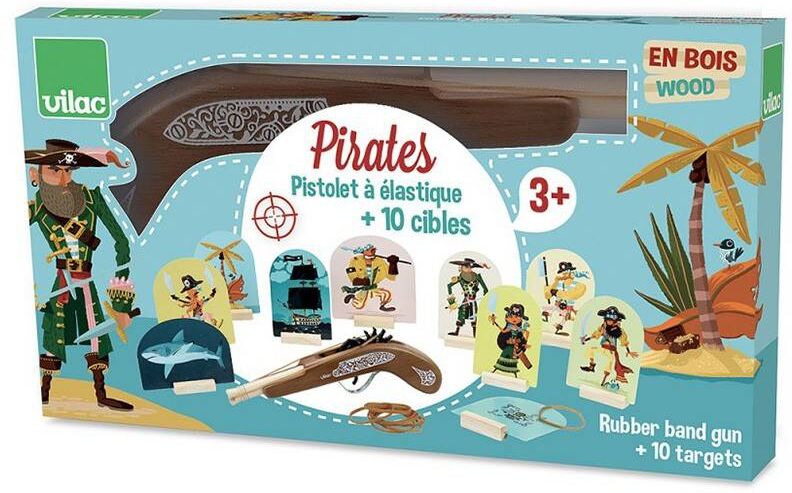 Pistolet à élastiques pirates - Vilac