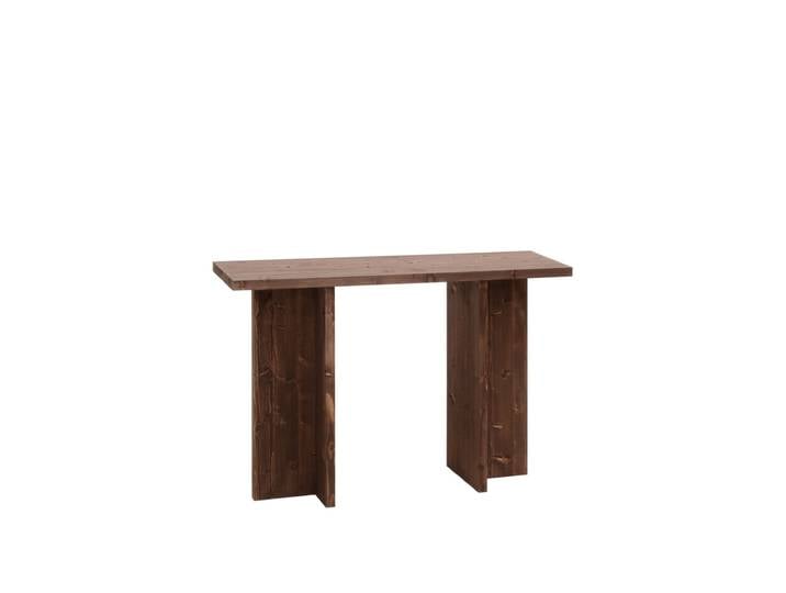 Console en bois de sapin marron foncé 120x80cm
