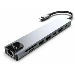 Inca ITPC-7T Schnittstellen-Hub USB Typ-C 1000 Mbit/s Aluminium