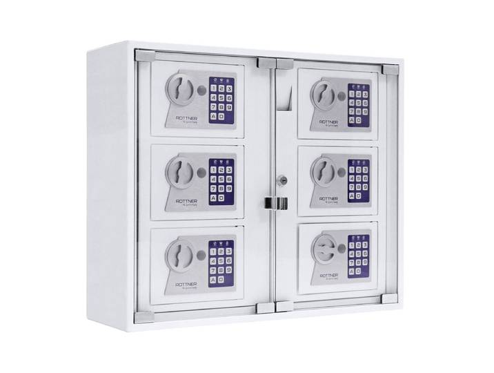Rottner T06468 Keysystem 6 Outdoor Elektronikschloss Weiss