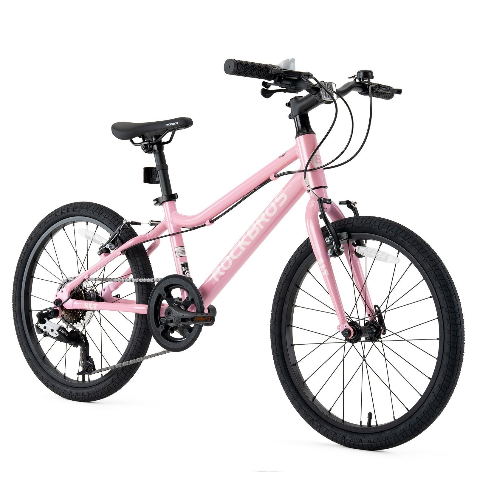 ROCKBROS FUTURE STAR Kinder Rennrad 20" Aluminium Rahmen mit 7 Gang V-Bremsen Rosa