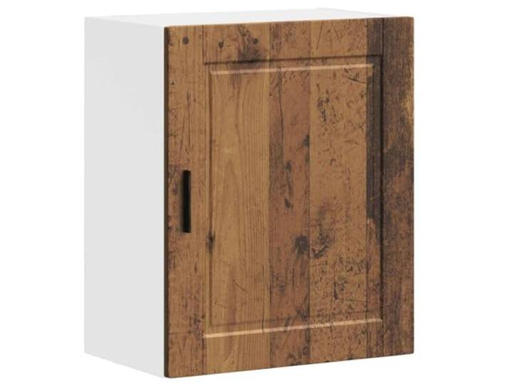 HKTMGDNG Küchen-Hängeschrank Porto Altholz-Optik Holzwerkstoff 50x31x60cm Wandmontierter Küchenschrank in Altholz-Optik für Speisekammer und Esszimmer. Platzsparender Stauraum mit Tür.