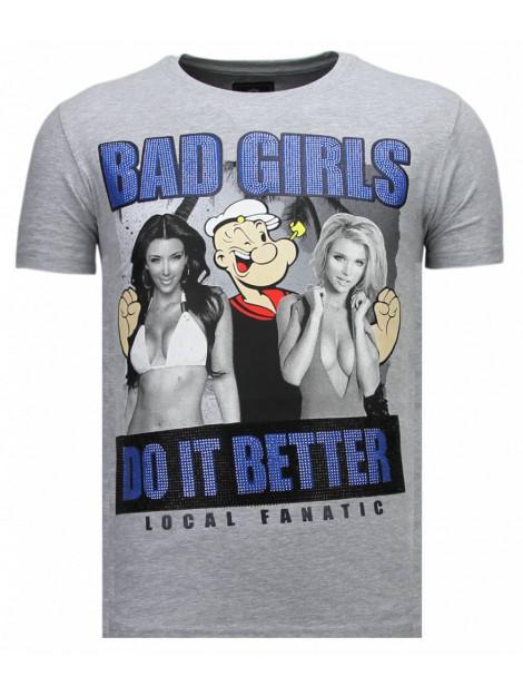 Local Fanatic Bad girls do it better rhinestone t-shirt