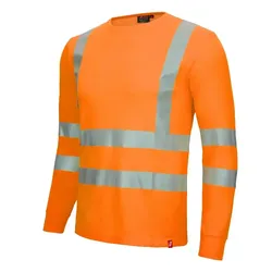 Warnschutz Langarmshirt Kl. 3 "MOTION TEX VIZ" UV-Schutz - 4XL - Orange