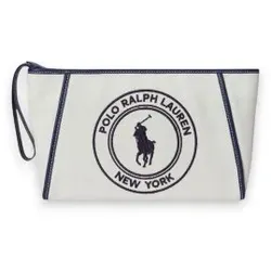 Polo Ralph Lauren für Damen. 427P14288001 Handtasche Polo Play aus weißem Segeltuch (OSFA), Lässig, Baumwolle