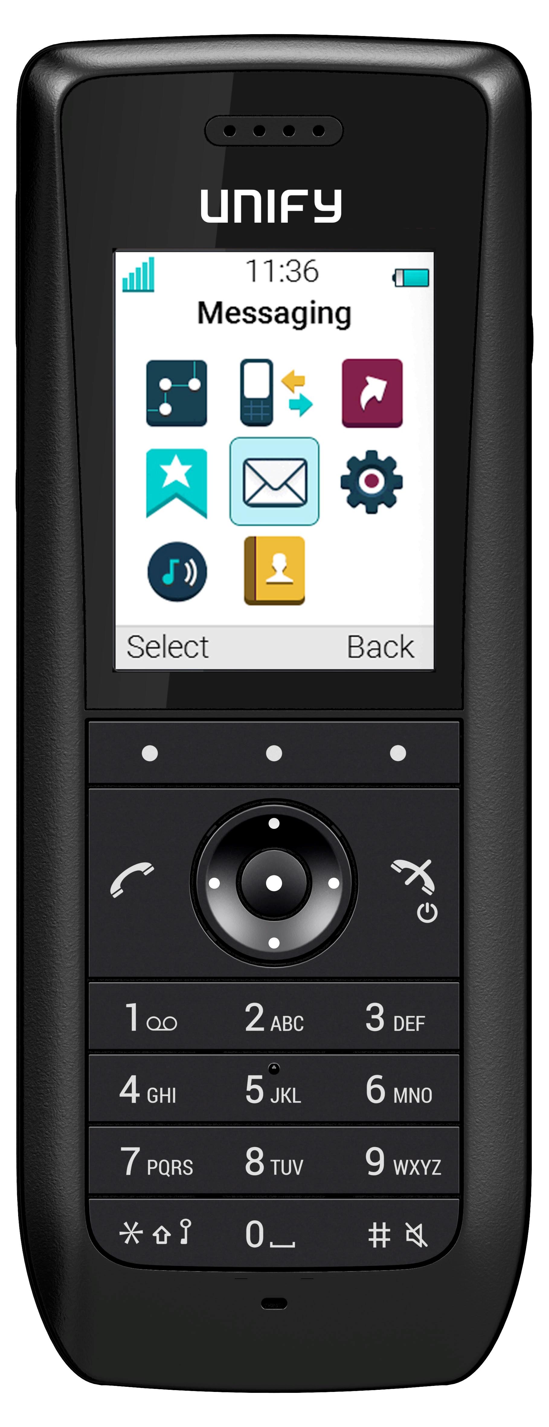 Unify OpenScape WLAN Phone WL4 - Schnurloses VoIP-Telefon - mit Bluetooth-Schnittstelle - IEEE 802.11a/b/g/n/ac (Wi-Fi)