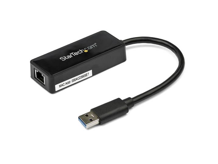 StarTech.com Adaptateur réseau USB 3.0 vers Gigabit Ethernet avec port USB - Noir, Avec fil, USB, Ethernet, 5000 Mbit/s, Noir USB31000SPTB