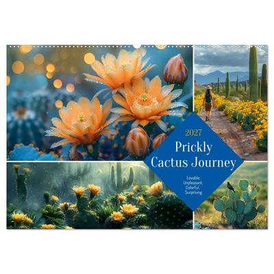 Prickly Cactus Journey (Wall Calendar 2027 DIN A2 landscape), CALVENDO 12 Month Wall Calendar