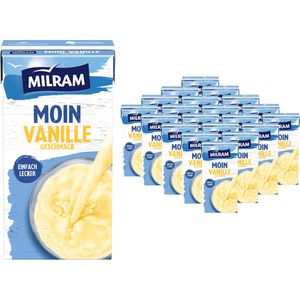 Milram Milchdrink Moin Vanille, im Trinkpäckchen, 0,1% Fettgehalt, 20x 500 ml