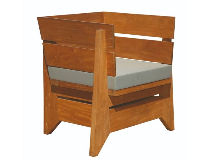 Tuinstoel hardhout 64x80x75cm