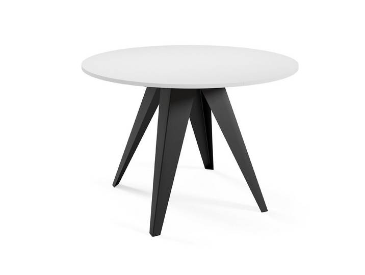 Feldmann-Wohnen Esstisch Gerda (Gerda, 1-St., Esstisch), 90 / 128cm ausziehbar Icy Weiß