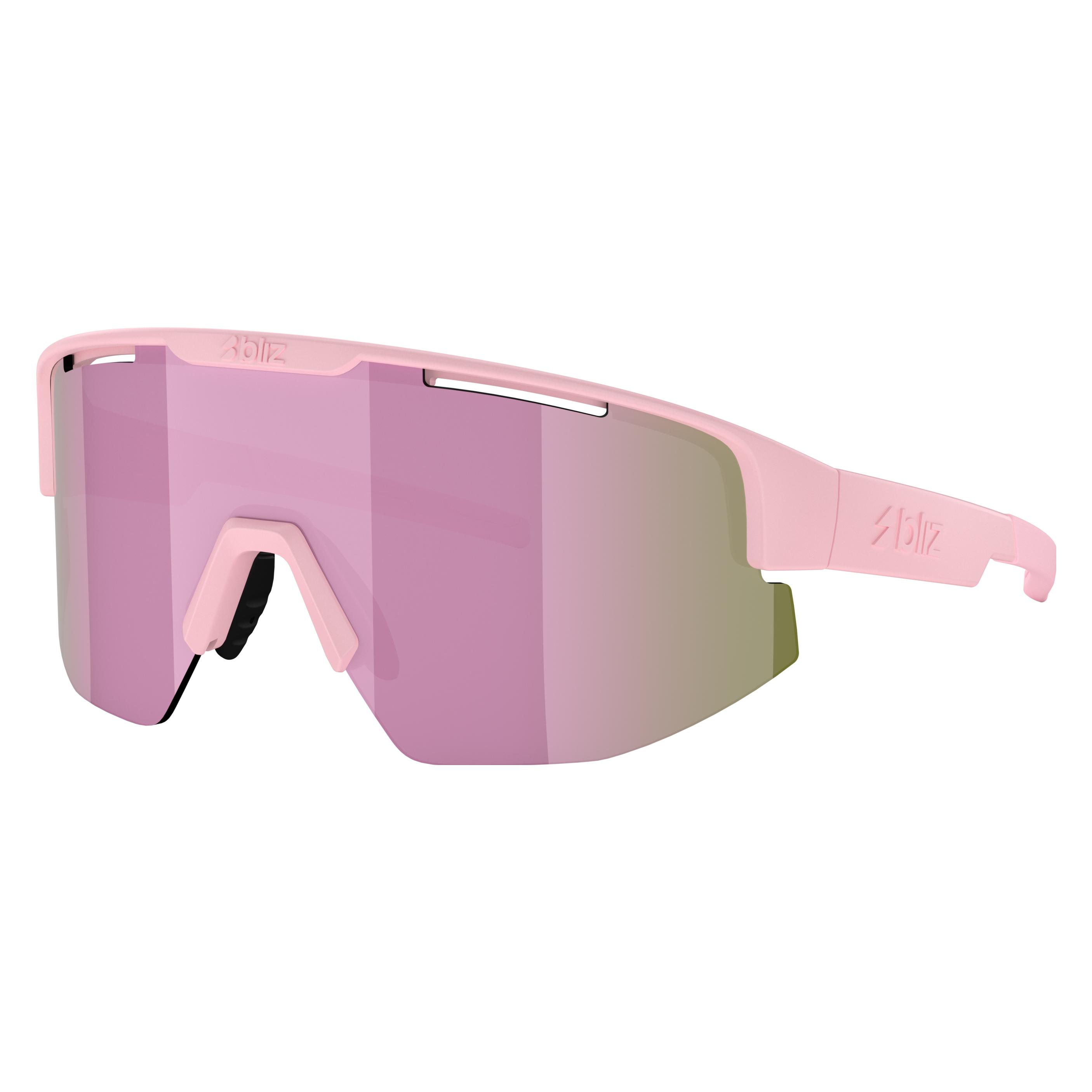 Bliz Matrix Small - Sonnenbrille (Matt Powder Pink, Mattpuderpink, Rosa, Brown w rosé multi, Brown/Rose Multicolor) (0ZB7007-700718)