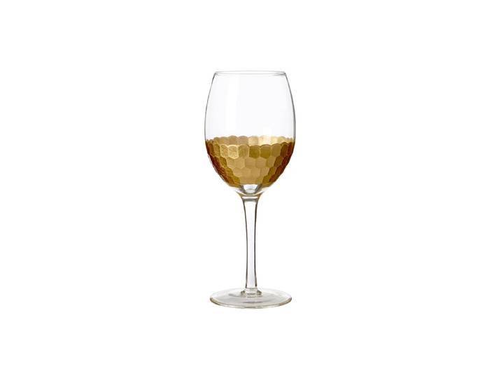 Edles Weisswein Set „Astrid“, 4 Stück Transparent, Gold FIFTY FIVE SOUTH