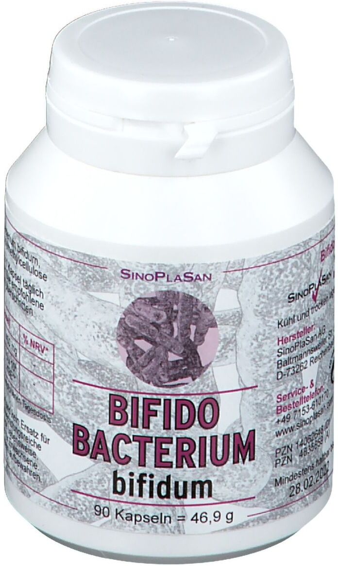 SinoPlaSan Bifidobacterium bifidum 5 Mrd.KBE Kapseln 90 St