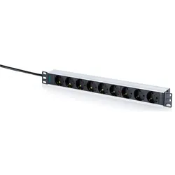DIGITUS 9-Fach Steckdosenleiste 1HE PDU, mit Schutzkontakt