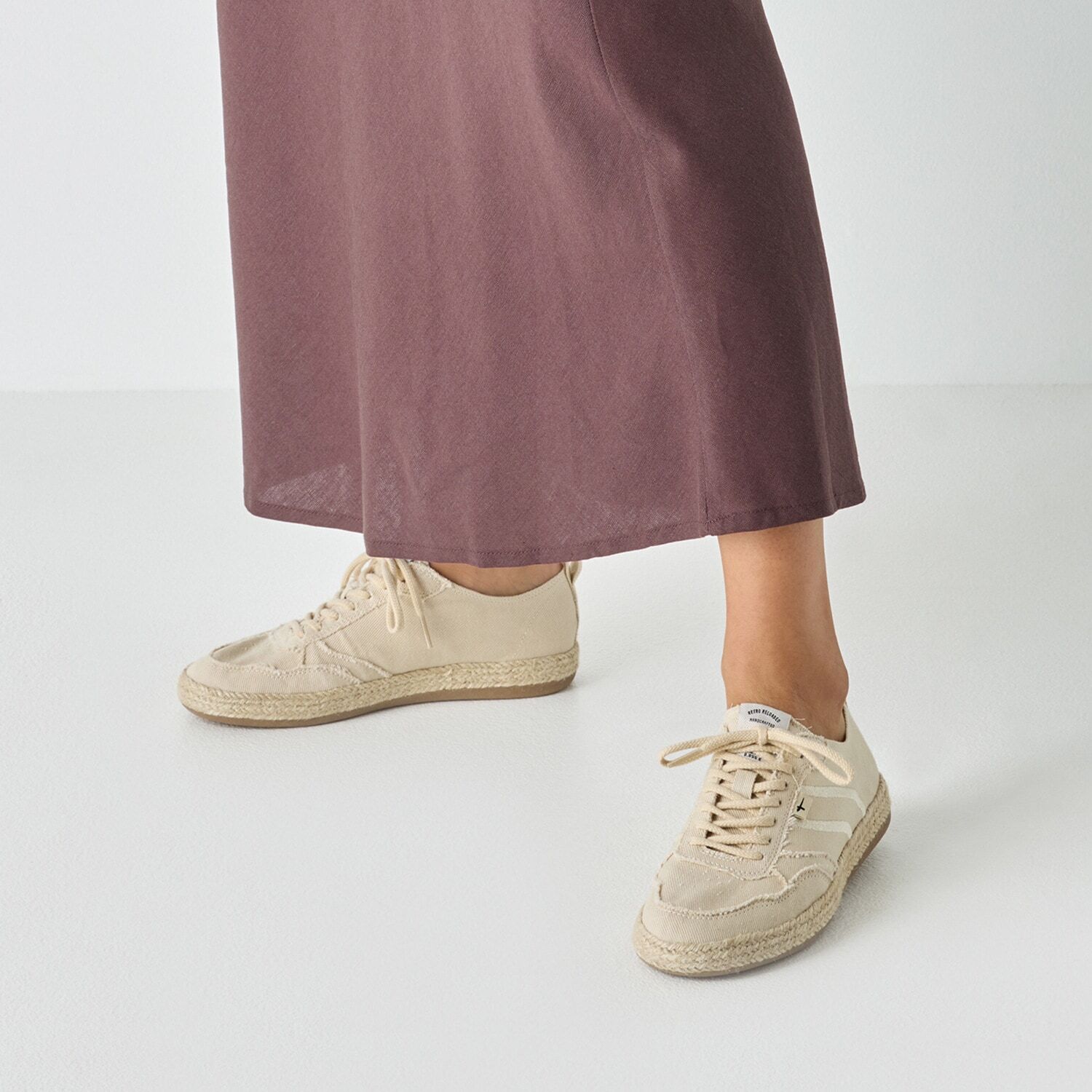 Plateausneaker TAMARIS, Damen, Gr. 38, Textil, beige (creme), Basic, Schuhe Plateausneaker, Freizeitschuh, Halbschuh, Schnürschuh mit Juterand