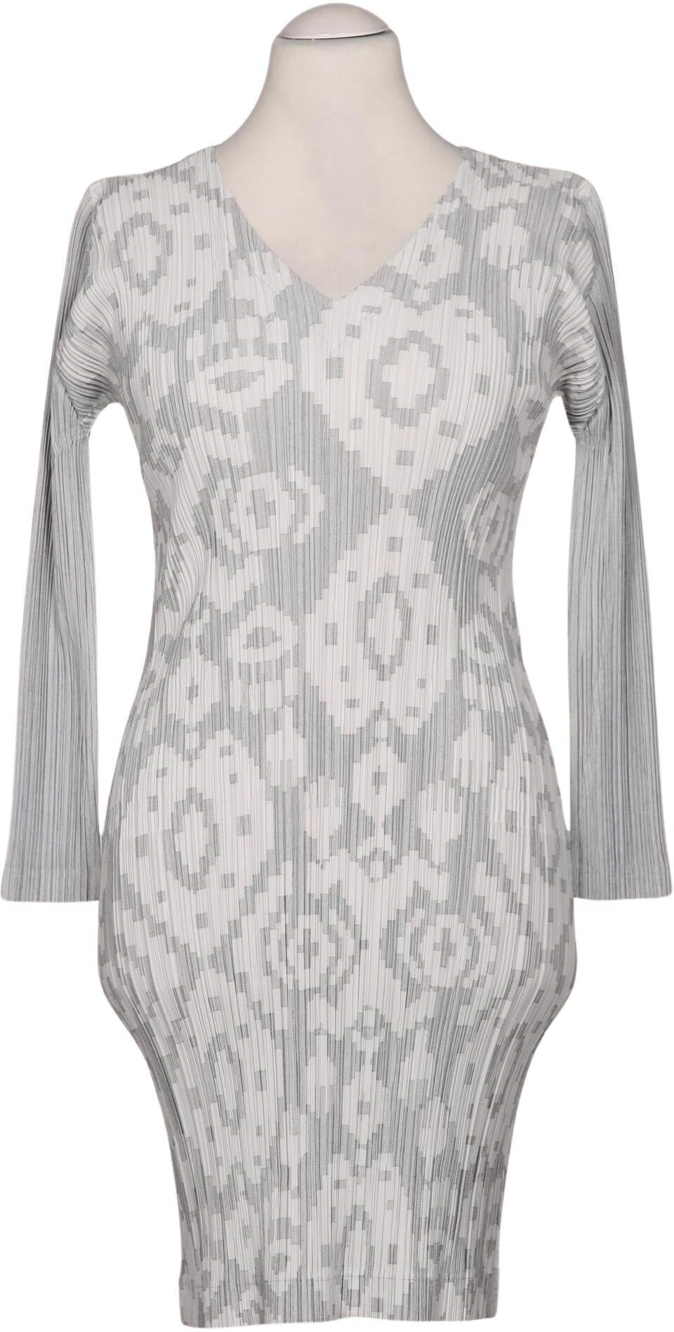 Pleats Please Issey Miyake Damen Kleid, Grau, Gr. M, Synthetik / Baumwolle - Second Hand