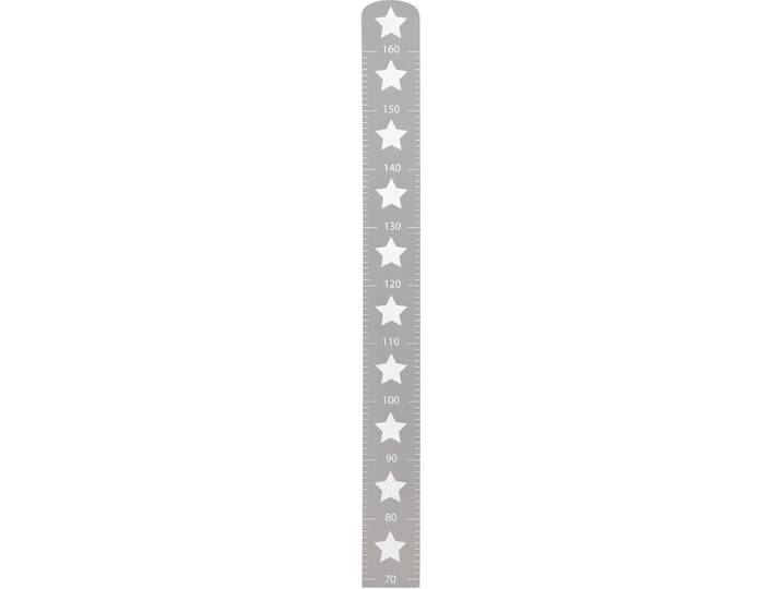 Messlatte ROBA Little Stars , grau (grau, weiß), B:10cm H:100cm T:1cm, MDF, Messlatten, Messlatte
