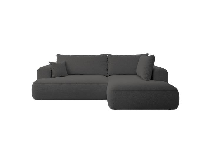 Ecksofa mit Schlaffunktion Ovo, L-förmig, mit Armlehne und