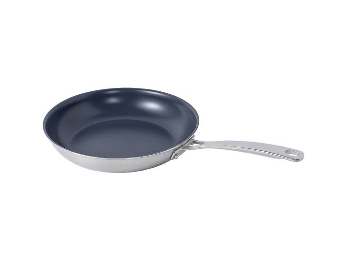 Bratpfanne Pentola Titan chrom/schwarz Titan/Stahl D 24 cm