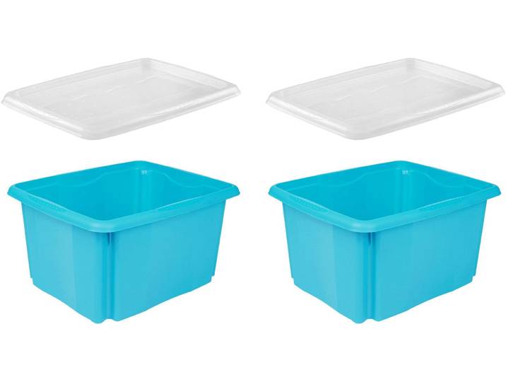 keeeper emil Aufbewahrungsbox, 24 L, mit Deckel, hochwertiger Kunststoff