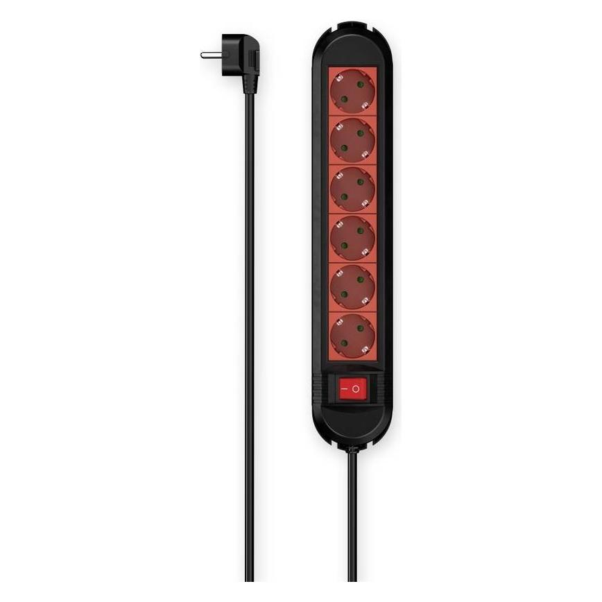Hama 00223039 Intelligente Steckerleiste 6 AC-Ausgänge 1,5 m (6x, CEE 7/3, 1.50 m) (00223039)