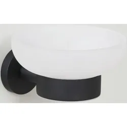 Bravat Varuna Seifenablage 778399 schwarz matt, zum Kleben/Schrauben
