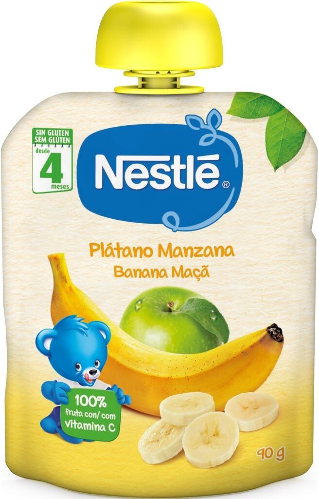 NATURNES Nestle Platano y Manzana 90 g