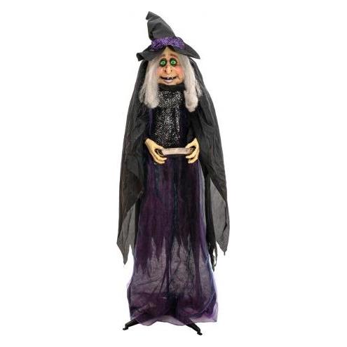 Europalms Halloween Figur Hexe Marie, animiert, 180cm (1 Stk.) (83316166)