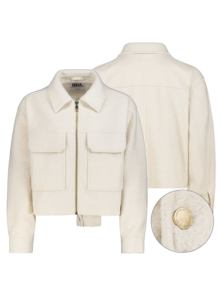 Sublevel Hemdjacke in Creme - XL