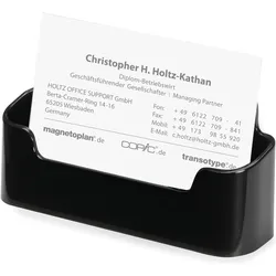 Deflecto, Kartenaufbewahrung, Visitenkartenhalter (85 x 55 mm)